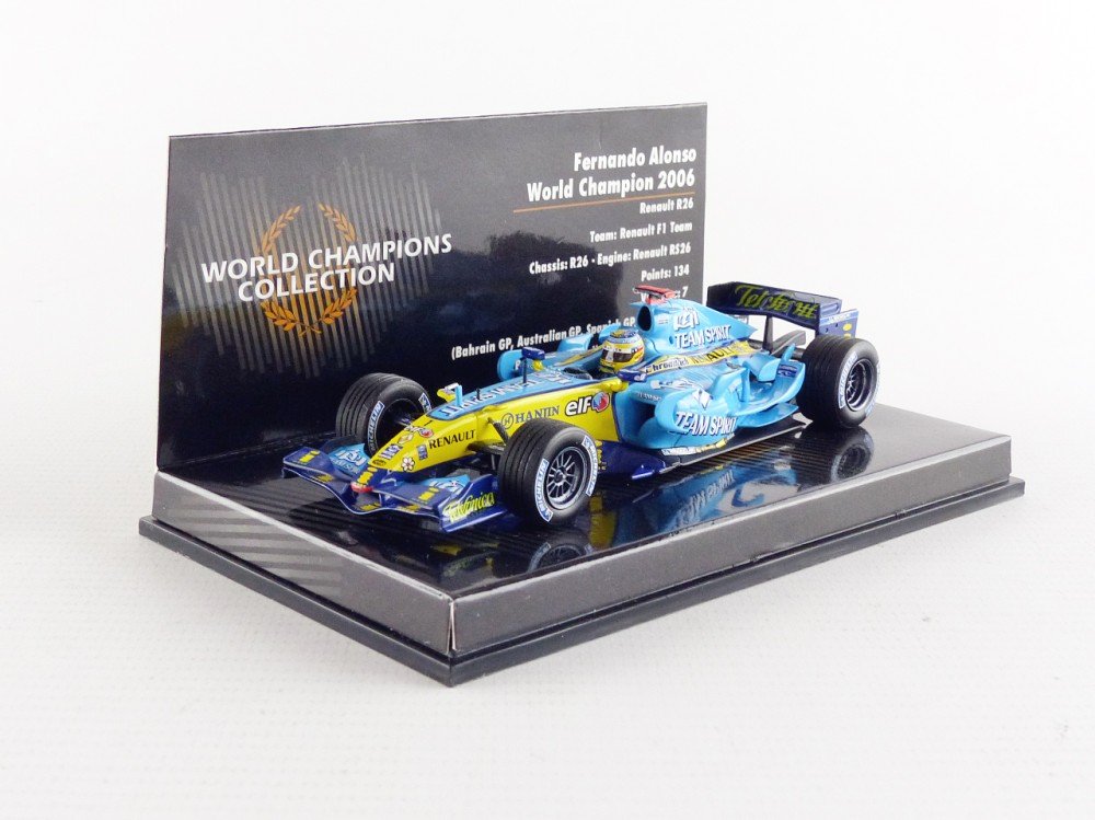 ミニカー MINICHAMPS 1/43 RENAULT F1 R26 2006 F1 model Minichamps 1/43 Renault F1 Team R26 2006 #1 F. Alonso